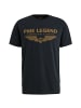 PME Legend T-Shirt SHORT SLEEVE R-NECK LOGO CARRIER in Blau