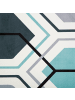Beliani Kurzflor GIRESUN in Bunt/Blau/Grau - (W) 80 x (H) 0.5 x (L) 150 cm