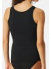 Schiesser Unterhemd / Top 95/5 Modern Cotton in Schwarz