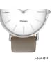 Oozoo Armbanduhr Oozoo Vintage Series grau, taupe groß (ca. 40mm)