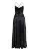 Vera Mont Abendkleid mit Wasserfallausschnitt in Schwarz