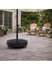relaxdays Sonnenschirmständer "Rattan" in Schwarz – Ø 52 cm