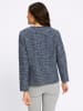 WITT WEIDEN Bouclé-Blazer in marine-eisblau-meliert