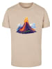 F4NT4STIC T-Shirt Vulkanausbruch in sand
