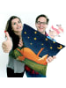 Mr. & Mrs. Panda Sofakissen Fuchs Sterne Design ohne Spruch in Weiß