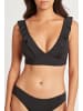 Sea Level Essentials Frill Bra Top in BLACK