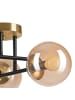 Licht-Erlebnisse Deckenlampe (B)39 x (L)39 x (H)19 cm in Gold SchwarzGold Schwarz