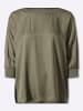 Heine Satinbluse in khaki