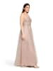 Vera Mont Abendkleid mit Stickerei in Fawn