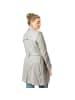 Mauritius Leder-Trenchcoat Gürtel Lammnappa in Silbergrau