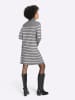 Heine Strickkleid in grau-ecru-gestreift