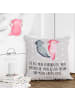 Mr. & Mrs. Panda Kopfkissen Axolotl Freundin mit Spruch in Grau Pastell