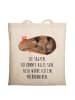 Mr. & Mrs. Panda Schultasche Einhorn Meerschweinchen mit Spruch in Creme