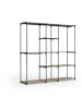 relaxdays Garderobe in Weiß -(B)182 x (H)182 x (T)43 cm