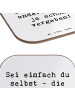 Mr. & Mrs. Panda Untersetzer für Gläser Spruch Selbstakzeptanz E... in Weiß