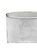 Mr. & Mrs. Panda Trinkglas Sternzeichen Wassermann mit Spruch in Transparent