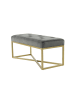Kayoom Sitzbank Cameron in grau - gold