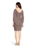 Vera Mont Cocktailkleid im Glitzer-Look in Taupe/Silver