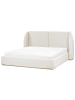 Beliani Doppelbett MONESTIER in Weiß - (W) 224 x (H) 115 x (L) 220 cm