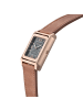 Heritor Esteban Uhr mit Lederarmband in Rose Gold/Brown