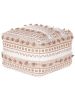 Beliani Pouf KARAW in Beige - (W) 50 x (H) 35 x (L) 50 cm