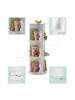 relaxdays Kinderbücherregal in Weiß - (H)97 x Ø 40 cm