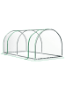 Outsunny Gewächshaus 250L x 100B x 80H cm Transparent+Grün