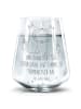 Mr. & Mrs. Panda Wasserglas Füchse Liebe mit Spruch in Transparent