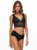 ONLY Bustier 'ONLCHLOE GLITTER' Schwarz