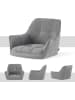DUBI Möbel 2er-Set: Esszimmerstuhl THOMAS-LUNA in Grau - (B)61 x (H)82 x  (T)62 cm