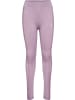 Hummel Kinder Leggings "Mix Mid Waist Tights" in Lila