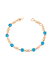 gaya Women Bracelet in Rose Gold Turquoise
