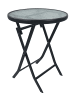 VCM  Bistrotisch Garten Balkontisch 55 cm Ø Sonlas in Anthrazit