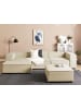 Beliani 2-tlg Ecksofa APRICA in Beige/Schwarz rechtsseitig