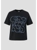 s.Oliver BLACK LABEL T-Shirt kurzarm in Schwarz