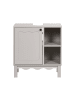 Beliani Waschbeckenunterschrank PENON in Beige - (W) 60 x (H) 64 x (L) 30 cm