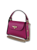 Toscanto Leder Umhängetasche Toscanto Tasche pink, fuchsia ca. 19cm