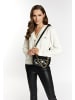 faina Damen Schultertasche Im Metallic-Look in Schwarz