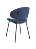 Beliani 2er-Set Esszimmerstuhl KIANA in Blau/Schwarz