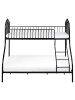 Beliani Hochbett CHAMONIX in Schwarz - (W) 148 x (H) 180 x (L) 208 cm