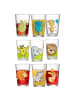 Ritzenhoff & Breker 9er Set Kindergläser Monster/Dschungel/Wald in Bunt 205 ml