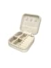 faina Women Jewelry Box in Offwhite Light Blue