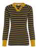 Kangaroos Langarmshirt in marine-senf