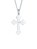 Elli Halskette 925 Sterling Silber Kreuz in Silber