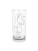 Mr. & Mrs. Panda Wasserglas Igel Wein ohne Spruch in Transparent