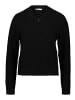 BETTY & CO Strick-Cardigan mit Reißverschluss in Schwarz