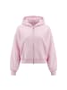 IZIA Women Hoodie in Light Rose