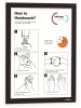 Durable Magnetrahmen Duraframe selbstklebend A4 schwarz Packung mit 2 Stück