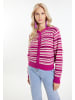 IZIA Damen Cardigan in Beerenpink Mehrfarbig
