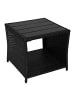 relaxdays Balkontisch in Schwarz - (B)45 x (H)40 x (T)45 cm